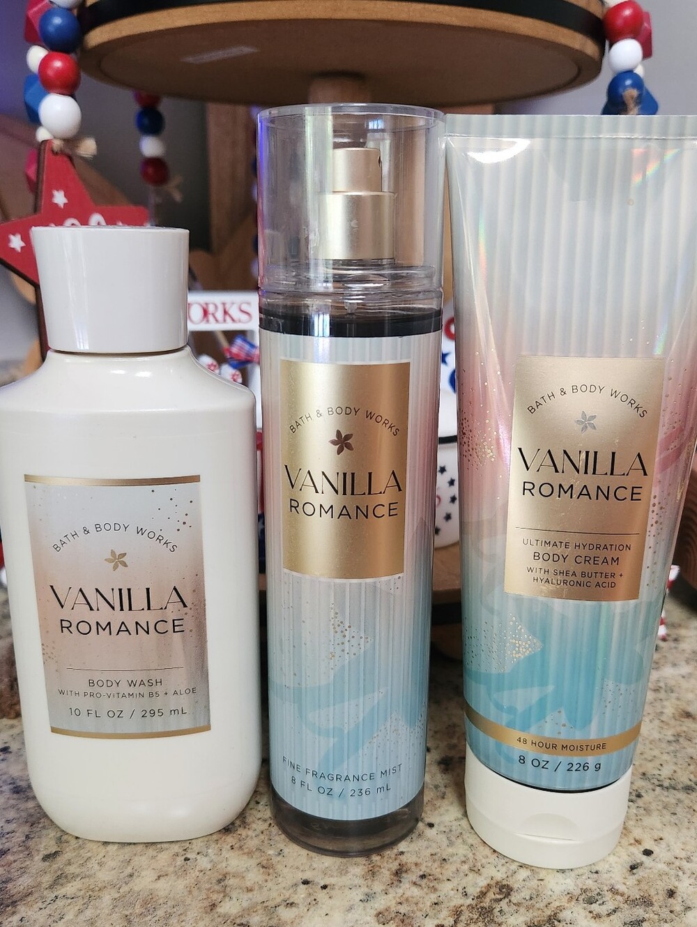 Bath and Body Works "Vanilla Romance" Body Bundle